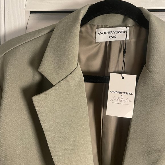 Another Version The Boyfriend Blazer - Desert Sage NWT - Picture 7 of 9